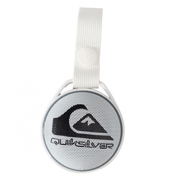 Speaker Quiksilver White com Bluetooth- Portátil, Recarregável e com Retro-iluminação Color LED  