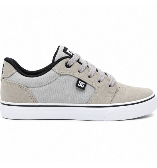 Tênis DC Shoes Anvil LA Cinza – Estilo Skatista, Durabilidade e Conforto Urbano - 2