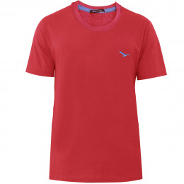 Rx Camiseta Alma De Praia Gola Redonda Lisa Vermelho