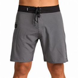 Bermuda Água Rip Curl Icons Premium 18 Dark Grey – Elasticidade, Secagem Rápida e Estilo Surfwear
