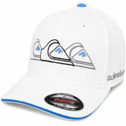 Boné Quiksilver Emb Three Logo Branco – Design Autêntico e Estilo Surf Premium