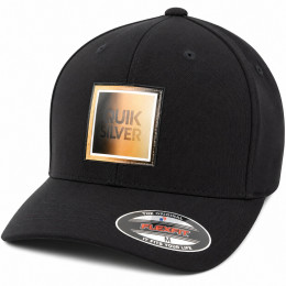 Boné Quiksilver Hologram Square Logo Preto – Design Futurista, Atitude Urbana e Estilo Exclusivo