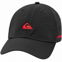 Boné Quiksilver Side Basic Preto com Logo Vermelho – Estilo Urbano, Conforto e Proteção