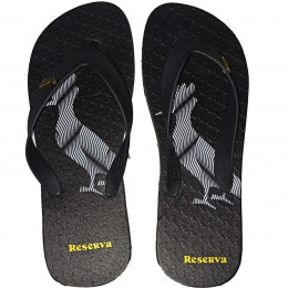 Chinelo Reserva Pica Pau Distortion Lines Original Preto