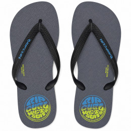 Chinelo Rip Curl Icons of Surf Charcoal - Conforto com a Alma do Surf
