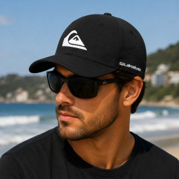 Boné Quiksilver Decades Preto Original